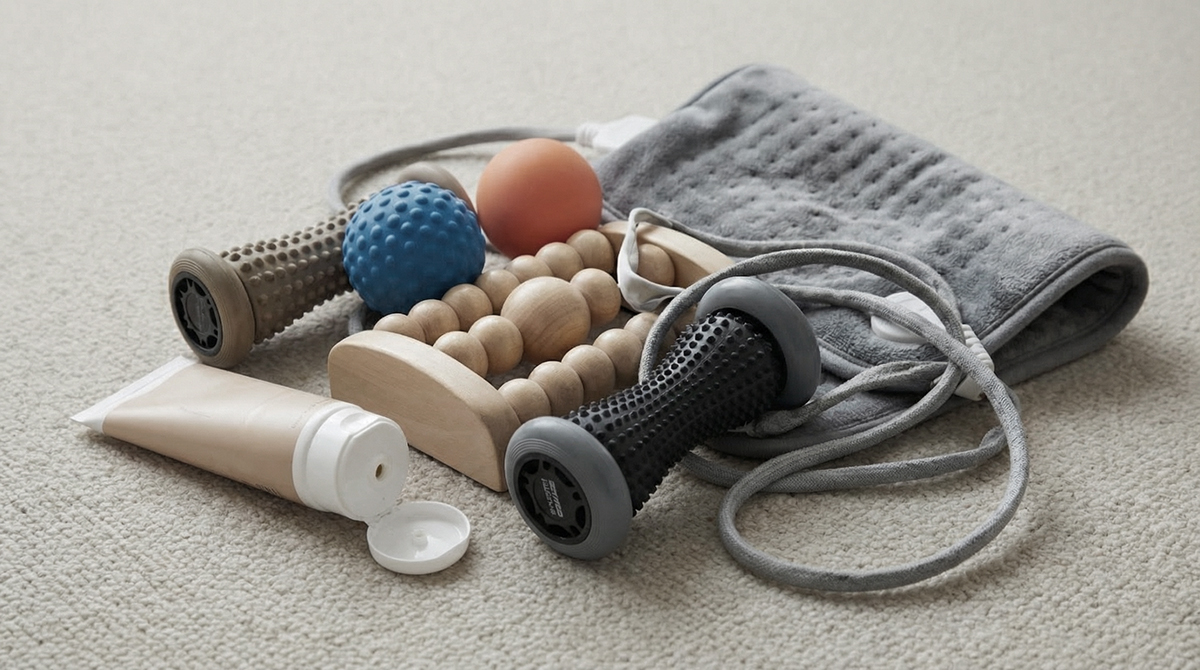 Cluttered old comfort tools setup